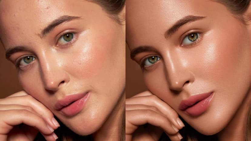Professional beauty retouching showcase