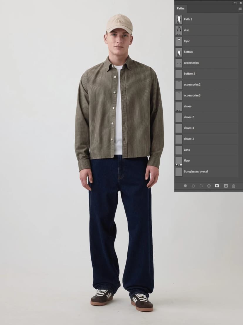 Professional image masking showcase