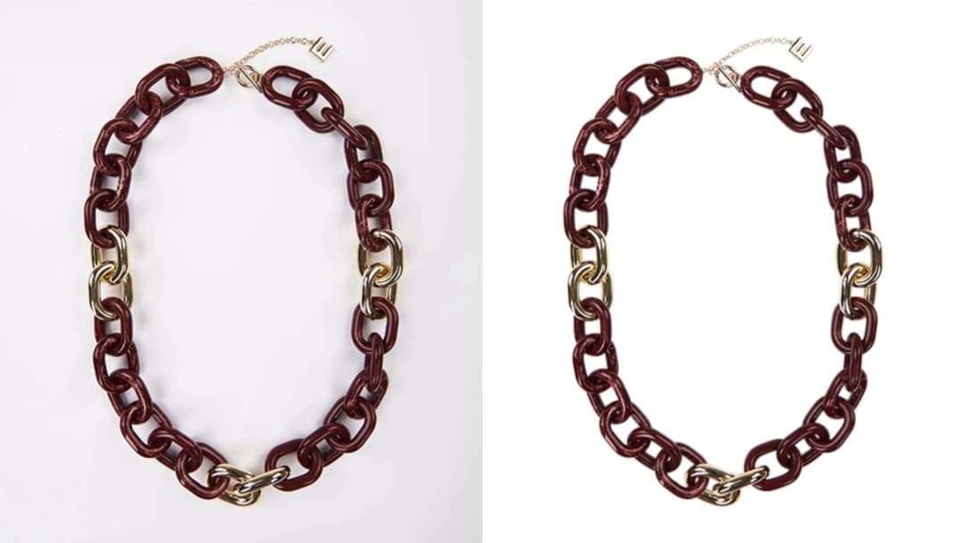 Professional jewelry retouching result